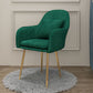 Glam Dining Arm Chair Solid Back Side Chair with 4 Metal Legs for Home Use Blackish Green 1 Piece Brass Gold Clearhalo ' kitchen&dining_furn' 'Dining Chairs' 'Dining Tables & Seating' 'dining_chair' 'furn' 'furn_dining_chair' 'Furniture' 'furniture_dining_chair' 'Kitchen & Dining Furniture' 'kitchen' 3671101