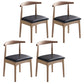 Contemporary Dining Chair Open Back Side Chair with Wood Legs for Home Use Black 4 Piece Set Natural Wood Clearhalo ' kitchen&dining_furn' 'Dining Chairs' 'Dining Tables & Seating' 'dining_chair' 'furn' 'furn_dining_chair' 'Furniture' 'furniture_dining_chair' 'Kitchen & Dining Furniture' 'kitchen' 3671127
