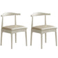 Contemporary Dining Chair Open Back Side Chair with Wood Legs for Home Use White 2 Piece Set White Clearhalo ' kitchen&dining_furn' 'Dining Chairs' 'Dining Tables & Seating' 'dining_chair' 'furn' 'furn_dining_chair' 'Furniture' 'furniture_dining_chair' 'Kitchen & Dining Furniture' 'kitchen' 3671139