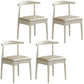 Contemporary Dining Chair Open Back Side Chair with Wood Legs for Home Use White 4 Piece Set White Clearhalo ' kitchen&dining_furn' 'Dining Chairs' 'Dining Tables & Seating' 'dining_chair' 'furn' 'furn_dining_chair' 'Furniture' 'furniture_dining_chair' 'Kitchen & Dining Furniture' 'kitchen' 3671140