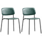 Nordic Wooden Dining Chair with Metal Base 31"H Open Back Dining Side Chair for Restaurant Green 2 Piece Set Clearhalo ' kitchen&dining_furn' 'Dining Chairs' 'Dining Tables & Seating' 'dining_chair' 'furn' 'furn_dining_chair' 'Furniture' 'furniture_dining_chair' 'Kitchen & Dining Furniture' 'kitchen' 3671185