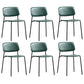 Nordic Wooden Dining Chair with Metal Base 31"H Open Back Dining Side Chair for Restaurant Green 6 Piece Set Clearhalo ' kitchen&dining_furn' 'Dining Chairs' 'Dining Tables & Seating' 'dining_chair' 'furn' 'furn_dining_chair' 'Furniture' 'furniture_dining_chair' 'Kitchen & Dining Furniture' 'kitchen' 3671187