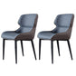 Modern Style Polyurethane Dining Chair 17'' Wide Parsons Chair for Kitchen Blue 2 Piece Set Clearhalo ' kitchen&dining_furn' 'Dining Chairs' 'Dining Tables & Seating' 'dining_chair' 'furn' 'furn_dining_chair' 'Furniture' 'furniture_dining_chair' 'Kitchen & Dining Furniture' 'kitchen' 3671189