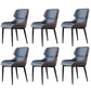 Modern Style Polyurethane Dining Chair 17'' Wide Parsons Chair for Kitchen Blue 6 Piece Set Clearhalo ' kitchen&dining_furn' 'Dining Chairs' 'Dining Tables & Seating' 'dining_chair' 'furn' 'furn_dining_chair' 'Furniture' 'furniture_dining_chair' 'Kitchen & Dining Furniture' 'kitchen' 3671192
