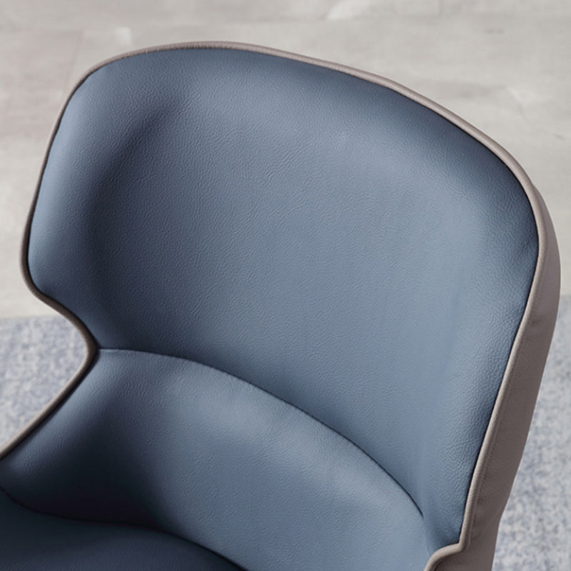 Modern Style Polyurethane Dining Chair 17'' Wide Parsons Chair for Kitchen Clearhalo ' kitchen&dining_furn' 'Dining Chairs' 'Dining Tables & Seating' 'dining_chair' 'furn' 'furn_dining_chair' 'Furniture' 'furniture_dining_chair' 'Kitchen & Dining Furniture' 'kitchen' 3671199