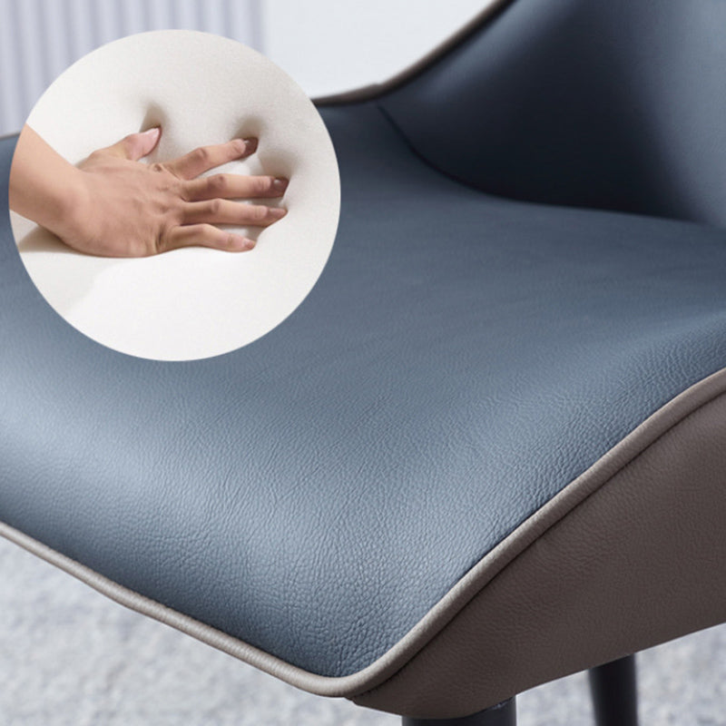 Modern Style Polyurethane Dining Chair 17'' Wide Parsons Chair for Kitchen Clearhalo ' kitchen&dining_furn' 'Dining Chairs' 'Dining Tables & Seating' 'dining_chair' 'furn' 'furn_dining_chair' 'Furniture' 'furniture_dining_chair' 'Kitchen & Dining Furniture' 'kitchen' 3671201