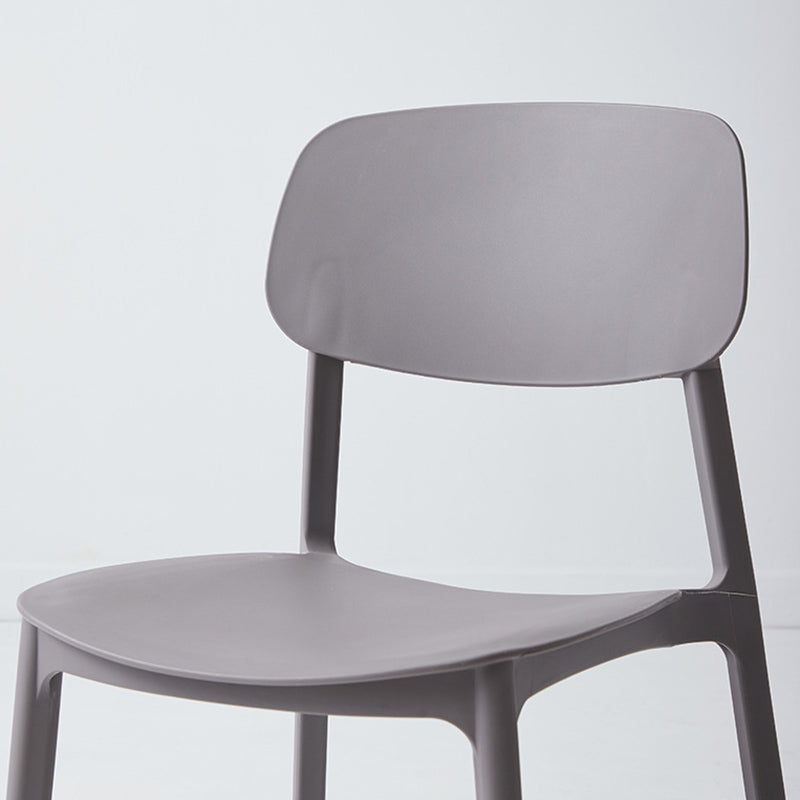 Modern Plastic Open Back Side Chair 32"H Dining Armless Chair for Restaurant Clearhalo ' kitchen&dining_furn' 'Dining Chairs' 'Dining Tables & Seating' 'dining_chair' 'furn' 'furn_dining_chair' 'Furniture' 'furniture_dining_chair' 'Kitchen & Dining Furniture' 'kitchen' 3671216