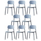 Modern Plastic Open Back Side Chair 32"H Dining Armless Chair for Restaurant Grey 8 Piece Set Clearhalo ' kitchen&dining_furn' 'Dining Chairs' 'Dining Tables & Seating' 'dining_chair' 'furn' 'furn_dining_chair' 'Furniture' 'furniture_dining_chair' 'Kitchen & Dining Furniture' 'kitchen' 3671222