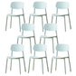 Modern Plastic Open Back Side Chair 32"H Dining Armless Chair for Restaurant Blue 8 Piece Set Clearhalo ' kitchen&dining_furn' 'Dining Chairs' 'Dining Tables & Seating' 'dining_chair' 'furn' 'furn_dining_chair' 'Furniture' 'furniture_dining_chair' 'Kitchen & Dining Furniture' 'kitchen' 3671242