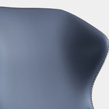 Contemporary Style Polyurethane Wingback Dining Chair 19" Wide for Home Clearhalo ' kitchen&dining_furn' 'Dining Chairs' 'Dining Tables & Seating' 'dining_chair' 'furn' 'furn_dining_chair' 'Furniture' 'furniture_dining_chair' 'Kitchen & Dining Furniture' 'kitchen' 3671260