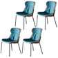 Industrial Style Home Side Chair Set Leather Dining Chair with Metal Legs Green 4 Piece Set Gray Clearhalo ' kitchen&dining_furn' 'Dining Chairs' 'Dining Tables & Seating' 'dining_chair' 'furn' 'furn_dining_chair' 'Furniture' 'furniture_dining_chair' 'Kitchen & Dining Furniture' 'kitchen' 3671295