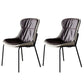 Industrial Style Home Side Chair Set Leather Dining Chair with Metal Legs Brown 2 Piece Set Black Clearhalo ' kitchen&dining_furn' 'Dining Chairs' 'Dining Tables & Seating' 'dining_chair' 'furn' 'furn_dining_chair' 'Furniture' 'furniture_dining_chair' 'Kitchen & Dining Furniture' 'kitchen' 3671312