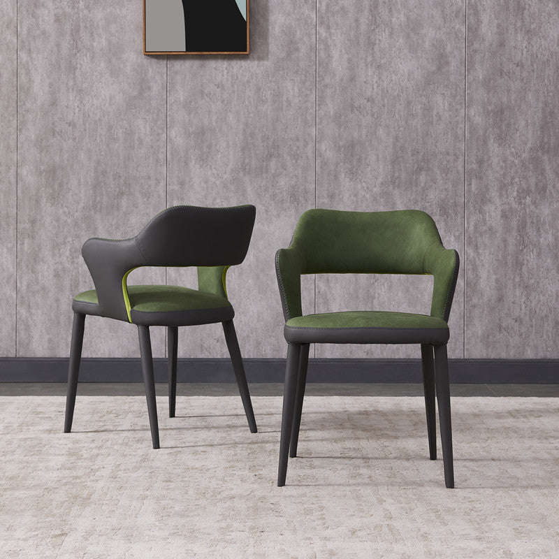 Metal Industrial Dining Room Chair Metallic Finish Open Back Dining Chair Clearhalo ' kitchen&dining_furn' 'Dining Chairs' 'Dining Tables & Seating' 'dining_chair' 'furn' 'furn_dining_chair' 'Furniture' 'furniture_dining_chair' 'Kitchen & Dining Furniture' 'kitchen' 3671317