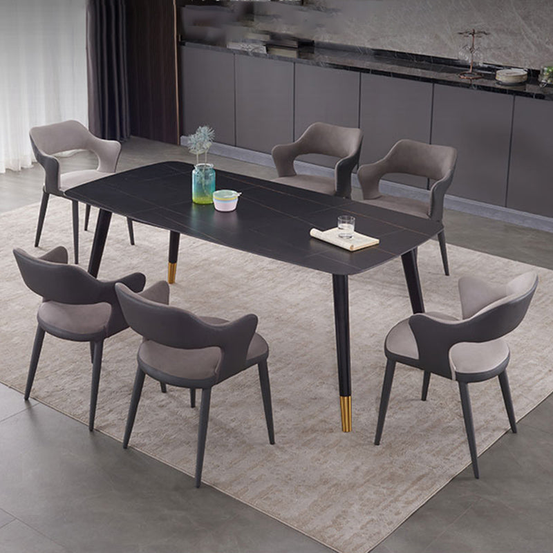 Metal Industrial Dining Room Chair Metallic Finish Open Back Dining Chair Clearhalo ' kitchen&dining_furn' 'Dining Chairs' 'Dining Tables & Seating' 'dining_chair' 'furn' 'furn_dining_chair' 'Furniture' 'furniture_dining_chair' 'Kitchen & Dining Furniture' 'kitchen' 3671338