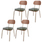 Industrial Dining Chair with 4 Metal Legs Open Back Side Chair for Home Use Green 4 Piece Set Clearhalo ' kitchen&dining_furn' 'Dining Chairs' 'Dining Tables & Seating' 'dining_chair' 'furn' 'furn_dining_chair' 'Furniture' 'furniture_dining_chair' 'Kitchen & Dining Furniture' 'kitchen' 3671351