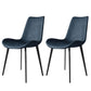 Modern Style Microfiber Leather Chair 20'' Wide Parsons Chair for Home Blue 2 Piece Set Clearhalo ' kitchen&dining_furn' 'Dining Chairs' 'Dining Tables & Seating' 'dining_chair' 'furn' 'furn_dining_chair' 'Furniture' 'furniture_dining_chair' 'Kitchen & Dining Furniture' 'kitchen' 3671366