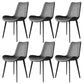 Modern Style Microfiber Leather Chair 20'' Wide Parsons Chair for Home Grey 6 Piece Set Clearhalo ' kitchen&dining_furn' 'Dining Chairs' 'Dining Tables & Seating' 'dining_chair' 'furn' 'furn_dining_chair' 'Furniture' 'furniture_dining_chair' 'Kitchen & Dining Furniture' 'kitchen' 3671375