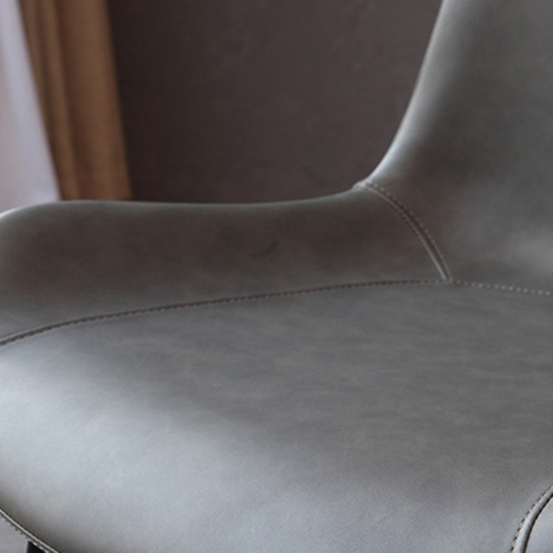 Modern Style Microfiber Leather Chair 20'' Wide Parsons Chair for Home Clearhalo ' kitchen&dining_furn' 'Dining Chairs' 'Dining Tables & Seating' 'dining_chair' 'furn' 'furn_dining_chair' 'Furniture' 'furniture_dining_chair' 'Kitchen & Dining Furniture' 'kitchen' 3671378