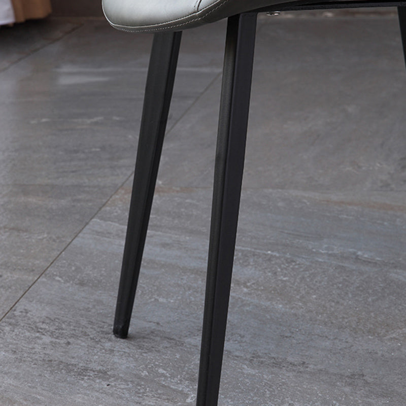 Modern Style Microfiber Leather Chair 20'' Wide Parsons Chair for Home Clearhalo ' kitchen&dining_furn' 'Dining Chairs' 'Dining Tables & Seating' 'dining_chair' 'furn' 'furn_dining_chair' 'Furniture' 'furniture_dining_chair' 'Kitchen & Dining Furniture' 'kitchen' 3671382