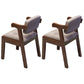 Contemporary Wood Dining Side Chair Home Open Back Dining Side Armchair Walnut 2 Piece Set Clearhalo ' kitchen&dining_furn' 'Dining Chairs' 'Dining Tables & Seating' 'dining_chair' 'furn' 'furn_dining_chair' 'Furniture' 'furniture_dining_chair' 'Kitchen & Dining Furniture' 'kitchen' 3671392