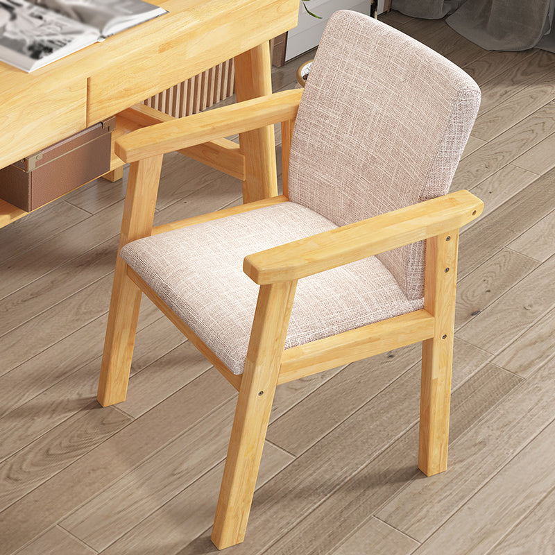 Contemporary Wood Dining Side Chair Home Open Back Dining Side Armchair Natural 1 Piece Clearhalo ' kitchen&dining_furn' 'Dining Chairs' 'Dining Tables & Seating' 'dining_chair' 'furn' 'furn_dining_chair' 'Furniture' 'furniture_dining_chair' 'Kitchen & Dining Furniture' 'kitchen' 3671405