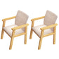 Contemporary Wood Dining Side Chair Home Open Back Dining Side Armchair Natural 2 Piece Set Clearhalo ' kitchen&dining_furn' 'Dining Chairs' 'Dining Tables & Seating' 'dining_chair' 'furn' 'furn_dining_chair' 'Furniture' 'furniture_dining_chair' 'Kitchen & Dining Furniture' 'kitchen' 3671406