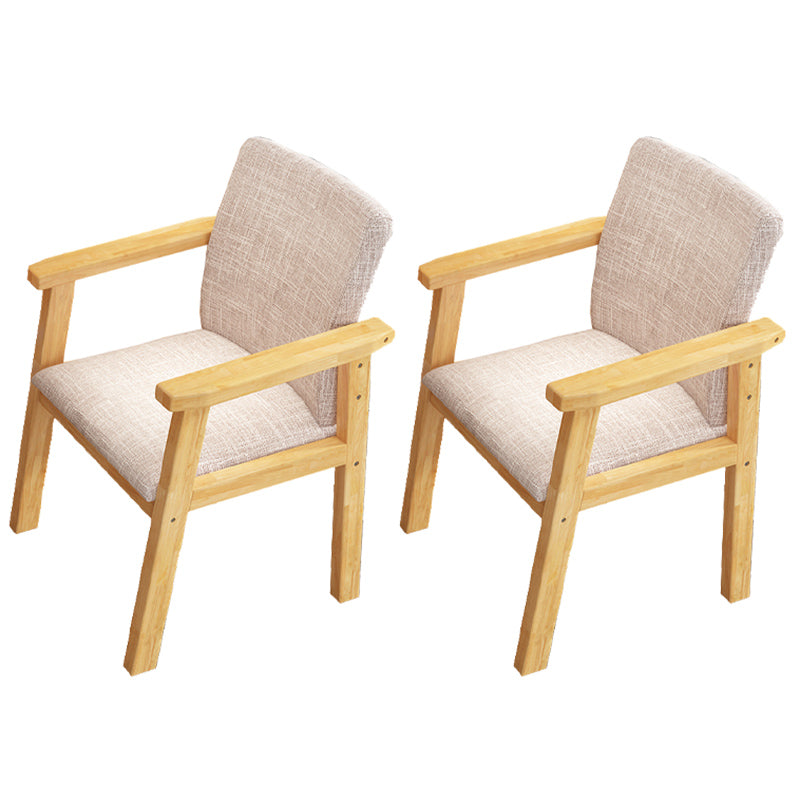 Contemporary Wood Dining Side Chair Home Open Back Dining Side Armchair Natural 2 Piece Set Clearhalo ' kitchen&dining_furn' 'Dining Chairs' 'Dining Tables & Seating' 'dining_chair' 'furn' 'furn_dining_chair' 'Furniture' 'furniture_dining_chair' 'Kitchen & Dining Furniture' 'kitchen' 3671406