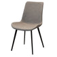 Glam Style Faux Leather Side Chairs Solid Back Armless Dining Chair for Home Use Light Gray 1 Piece Clearhalo ' kitchen&dining_furn' 'Dining Chairs' 'Dining Tables & Seating' 'dining_chair' 'furn' 'furn_dining_chair' 'Furniture' 'furniture_dining_chair' 'Kitchen & Dining Furniture' 'kitchen' 3671426