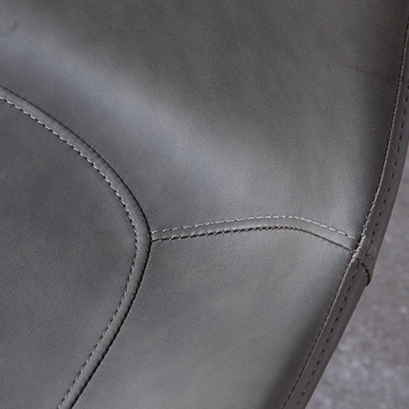 Metal Modern Dining Room Chair Metallic Finish Solid Back Dining Chair Clearhalo ' kitchen&dining_furn' 'Dining Chairs' 'Dining Tables & Seating' 'dining_chair' 'furn' 'furn_dining_chair' 'Furniture' 'furniture_dining_chair' 'Kitchen & Dining Furniture' 'kitchen' 3671474