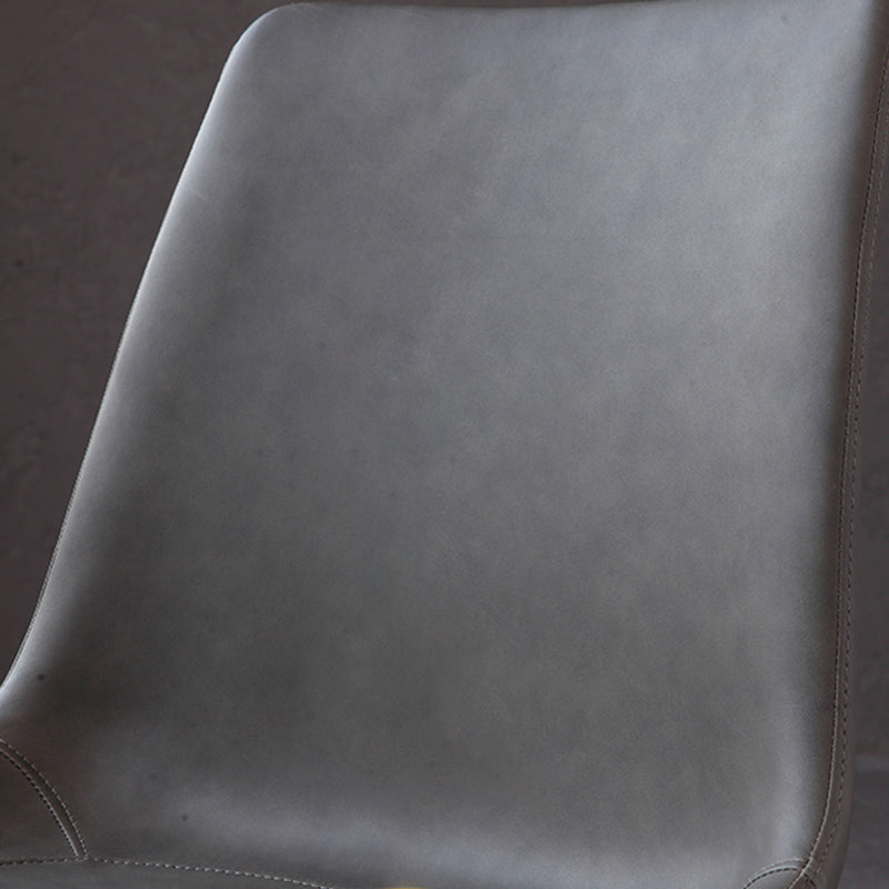 Metal Modern Dining Room Chair Metallic Finish Solid Back Dining Chair Clearhalo ' kitchen&dining_furn' 'Dining Chairs' 'Dining Tables & Seating' 'dining_chair' 'furn' 'furn_dining_chair' 'Furniture' 'furniture_dining_chair' 'Kitchen & Dining Furniture' 'kitchen' 3671475