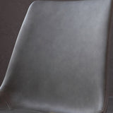 Metal Modern Dining Room Chair Metallic Finish Solid Back Dining Chair Clearhalo ' kitchen&dining_furn' 'Dining Chairs' 'Dining Tables & Seating' 'dining_chair' 'furn' 'furn_dining_chair' 'Furniture' 'furniture_dining_chair' 'Kitchen & Dining Furniture' 'kitchen' 3671475