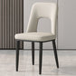 Home Scandinavian Side Chair Open Back Metal Upholstered Dining Room Chair Off-White 1 Piece Clearhalo ' kitchen&dining_furn' 'Dining Chairs' 'Dining Tables & Seating' 'dining_chair' 'furn' 'furn_dining_chair' 'Furniture' 'furniture_dining_chair' 'Kitchen & Dining Furniture' 'kitchen' 3671496