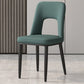 Home Scandinavian Side Chair Open Back Metal Upholstered Dining Room Chair Blackish Green 1 Piece Clearhalo ' kitchen&dining_furn' 'Dining Chairs' 'Dining Tables & Seating' 'dining_chair' 'furn' 'furn_dining_chair' 'Furniture' 'furniture_dining_chair' 'Kitchen & Dining Furniture' 'kitchen' 3671508