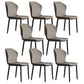 Contemporary Side Metal Frame Chair 17" Wide Parsons Dining Chair for Home Dark Gray 8 Piece Set Clearhalo ' kitchen&dining_furn' 'Dining Chairs' 'Dining Tables & Seating' 'dining_chair' 'furn' 'furn_dining_chair' 'Furniture' 'furniture_dining_chair' 'Kitchen & Dining Furniture' 'kitchen' 3671519