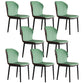 Contemporary Side Metal Frame Chair 17" Wide Parsons Dining Chair for Home Green 8 Piece Set Clearhalo ' kitchen&dining_furn' 'Dining Chairs' 'Dining Tables & Seating' 'dining_chair' 'furn' 'furn_dining_chair' 'Furniture' 'furniture_dining_chair' 'Kitchen & Dining Furniture' 'kitchen' 3671524