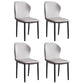 Contemporary Side Metal Frame Chair 17" Wide Parsons Dining Chair for Home Light Gray 4 Piece Set Clearhalo ' kitchen&dining_furn' 'Dining Chairs' 'Dining Tables & Seating' 'dining_chair' 'furn' 'furn_dining_chair' 'Furniture' 'furniture_dining_chair' 'Kitchen & Dining Furniture' 'kitchen' 3671529