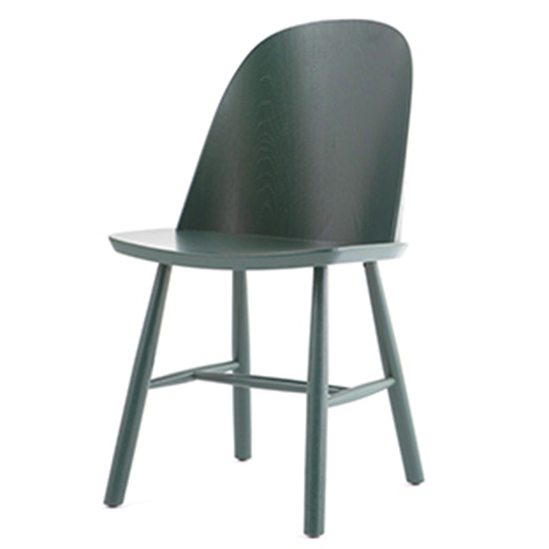 Glam Style Dining Chair Solid Wood Dining Room Side Chair with Wood Legs Green 1 Piece Clearhalo ' kitchen&dining_furn' 'Dining Chairs' 'Dining Tables & Seating' 'dining_chair' 'Furniture' 'furniture_dining_chair' 'Kitchen & Dining Furniture' 'kitchen' 3671541
