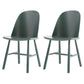 Glam Style Dining Chair Solid Wood Dining Room Side Chair with Wood Legs Green Set of 2 Clearhalo ' kitchen&dining_furn' 'Dining Chairs' 'Dining Tables & Seating' 'dining_chair' 'Furniture' 'furniture_dining_chair' 'Kitchen & Dining Furniture' 'kitchen' 3671543