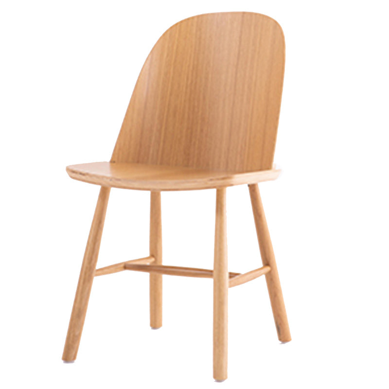 Glam Style Dining Chair Solid Wood Dining Room Side Chair with Wood Legs Natural 1 Piece Clearhalo ' kitchen&dining_furn' 'Dining Chairs' 'Dining Tables & Seating' 'dining_chair' 'Furniture' 'furniture_dining_chair' 'Kitchen & Dining Furniture' 'kitchen' 3671546