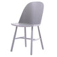 Glam Style Dining Chair Solid Wood Dining Room Side Chair with Wood Legs Grey 1 Piece Clearhalo ' kitchen&dining_furn' 'Dining Chairs' 'Dining Tables & Seating' 'dining_chair' 'Furniture' 'furniture_dining_chair' 'Kitchen & Dining Furniture' 'kitchen' 3671558