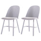 Glam Style Dining Chair Solid Wood Dining Room Side Chair with Wood Legs Light Gray Set of 2 Clearhalo ' kitchen&dining_furn' 'Dining Chairs' 'Dining Tables & Seating' 'dining_chair' 'Furniture' 'furniture_dining_chair' 'Kitchen & Dining Furniture' 'kitchen' 3671566