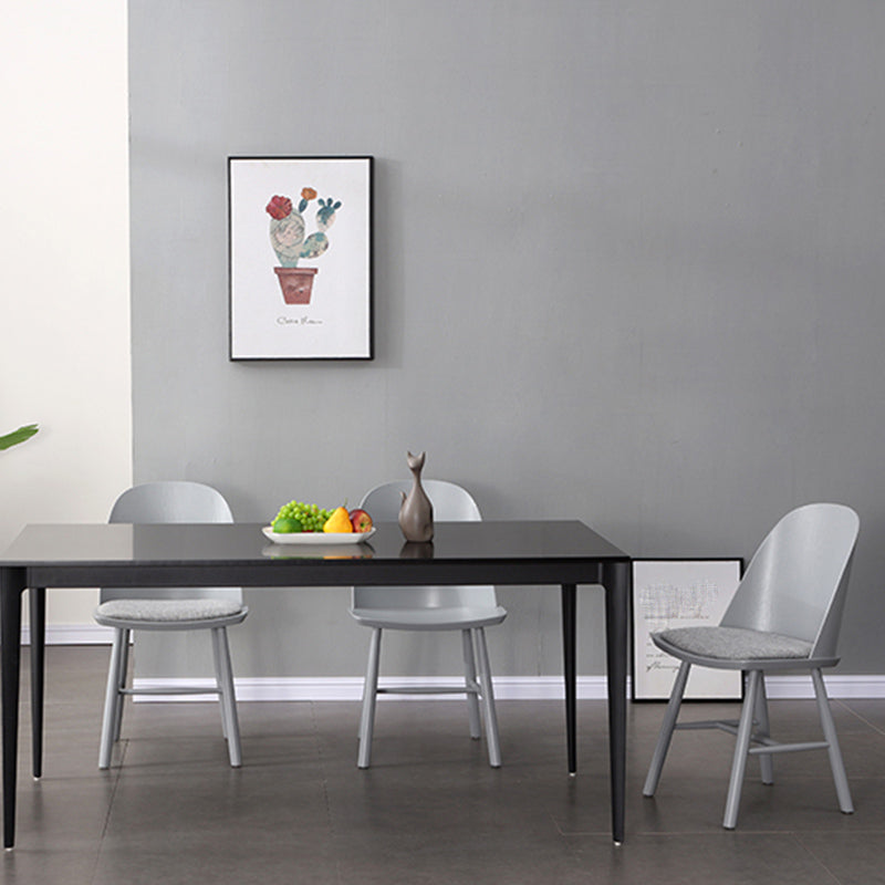 Glam Style Dining Chair Solid Wood Dining Room Side Chair with Wood Legs Clearhalo ' kitchen&dining_furn' 'Dining Chairs' 'Dining Tables & Seating' 'dining_chair' 'Furniture' 'furniture_dining_chair' 'Kitchen & Dining Furniture' 'kitchen' 3671568