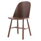 Glam Style Dining Chair Solid Wood Dining Room Side Chair with Wood Legs Walnut 1 Piece Clearhalo ' kitchen&dining_furn' 'Dining Chairs' 'Dining Tables & Seating' 'dining_chair' 'Furniture' 'furniture_dining_chair' 'Kitchen & Dining Furniture' 'kitchen' 3671570
