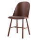 Glam Style Dining Chair Solid Wood Dining Room Side Chair with Wood Legs Brown 1 Piece Clearhalo ' kitchen&dining_furn' 'Dining Chairs' 'Dining Tables & Seating' 'dining_chair' 'Furniture' 'furniture_dining_chair' 'Kitchen & Dining Furniture' 'kitchen' 3671579
