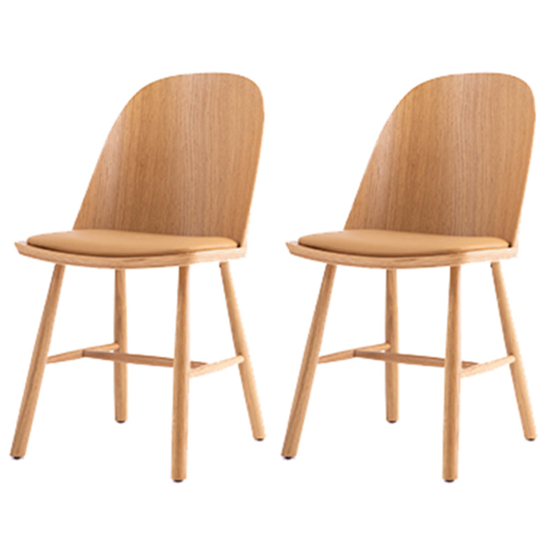 Glam Style Dining Chair Solid Wood Dining Room Side Chair with Wood Legs White Set of 2 Clearhalo ' kitchen&dining_furn' 'Dining Chairs' 'Dining Tables & Seating' 'dining_chair' 'Furniture' 'furniture_dining_chair' 'Kitchen & Dining Furniture' 'kitchen' 3671583