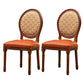 Wooden Dining Side Chairs Victorian Style King Louis Back Side Chair, 20'' Wide Orange 2 Piece Set Clearhalo ' kitchen&dining_furn' 'Dining Chairs' 'Dining Tables & Seating' 'dining_chair' 'furn' 'furn_dining_chair' 'Furniture' 'furniture_dining_chair' 'Kitchen & Dining Furniture' 'kitchen' 3671588