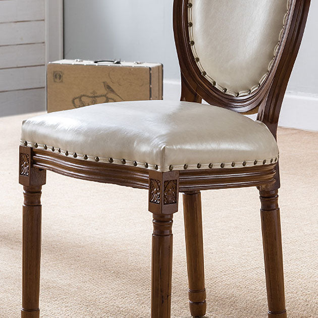 Wooden Dining Side Chairs Victorian Style King Louis Back Side Chair, 20'' Wide Clearhalo ' kitchen&dining_furn' 'Dining Chairs' 'Dining Tables & Seating' 'dining_chair' 'furn' 'furn_dining_chair' 'Furniture' 'furniture_dining_chair' 'Kitchen & Dining Furniture' 'kitchen' 3671592