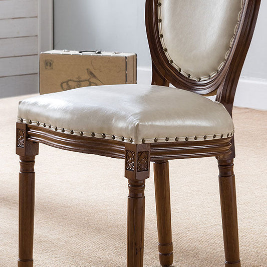 Wooden Dining Side Chairs Victorian Style King Louis Back Side Chair, 20'' Wide Clearhalo ' kitchen&dining_furn' 'Dining Chairs' 'Dining Tables & Seating' 'dining_chair' 'furn' 'furn_dining_chair' 'Furniture' 'furniture_dining_chair' 'Kitchen & Dining Furniture' 'kitchen' 3671592