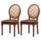 Wooden Dining Side Chairs Victorian Style King Louis Back Side Chair, 20'' Wide Brown 2 Piece Set Clearhalo ' kitchen&dining_furn' 'Dining Chairs' 'Dining Tables & Seating' 'dining_chair' 'furn' 'furn_dining_chair' 'Furniture' 'furniture_dining_chair' 'Kitchen & Dining Furniture' 'kitchen' 3671593