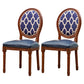 Wooden Dining Side Chairs Victorian Style King Louis Back Side Chair, 20'' Wide Blue 2 Piece Set Clearhalo ' kitchen&dining_furn' 'Dining Chairs' 'Dining Tables & Seating' 'dining_chair' 'furn' 'furn_dining_chair' 'Furniture' 'furniture_dining_chair' 'Kitchen & Dining Furniture' 'kitchen' 3671600